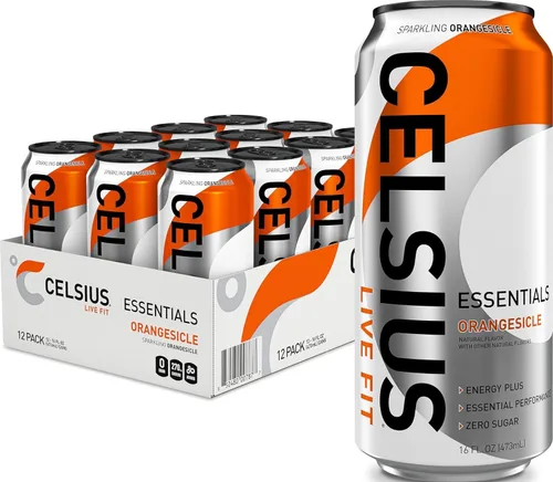 Vista 7 de CELSIUS ESSENTIALS™ Sparkling Blue Crush, bebida energética de rendimiento sin azúcar, 16 onzas líquidas (paquete de 12)