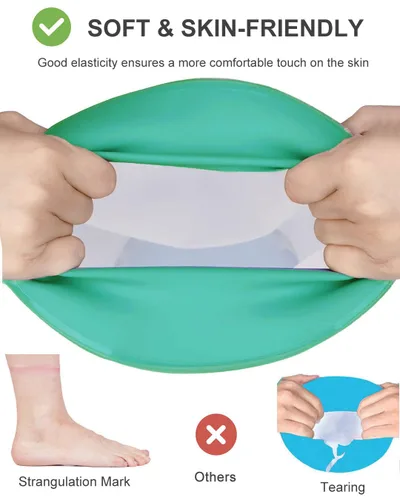 Vista 3 de Funda impermeable para pies para ducha después de la cirugía, cubierta de tobillo Reusable Foot Cast Cover for Showering, Bathing, Swimming