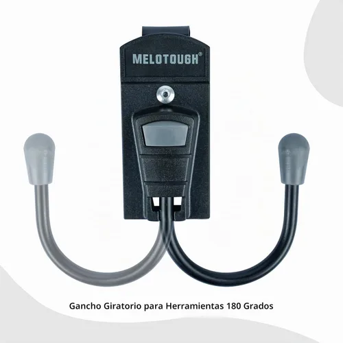 Vista 3 de MELOTOUGH Herramienta de gancho para cinturón de herramientas, funda de taladro inalámbrico con clip de metal para cinturón de trabajo (gris)