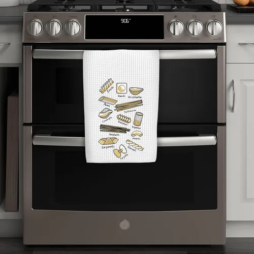 Vista 6 de WCGXKO Toalla de cocina – Tejido de gofre, mezcla de poliéster y poliamida, 16 x 24 pulgadas, 1 toalla Conchiglie, divertido regalo para los amantes