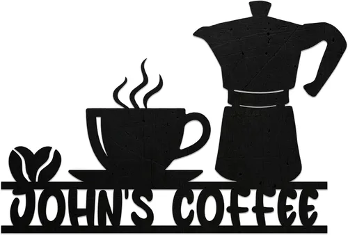 Vista 25 de Letrero de metal personalizado para barra de café, varios tamaños, placa de pared para decoración de cocina, regalos personalizados para amantes