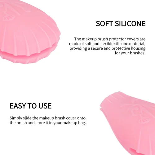 Vista 2 de Funda protectora para brochas de maquillaje, juego de soporte para brochas de maquillaje, 10 fundas para brochas de sombra de ojos, estuche