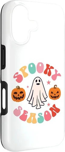 Vista 3 de Retro Halloween Cute Ghost Spooky Season Funny Case for iPhone 17