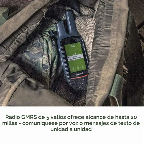 Vista 3 de Garmin Rino 750, navegador GPS y radio portátil resistente de 2 vías