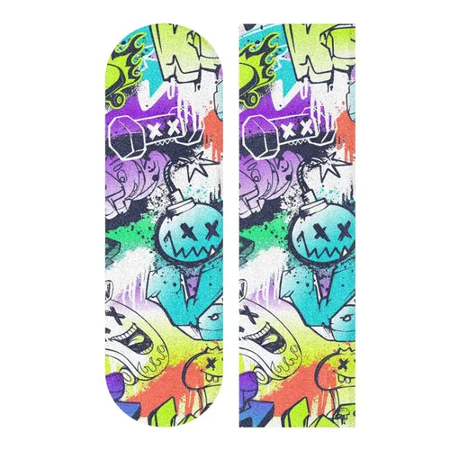 Vista 9 de Kigai Cinta de agarre para patineta con purpurina rosa, sin burbujas, antideslizante, papel de lija para tabla rodante, 33 x 9 pulgadas