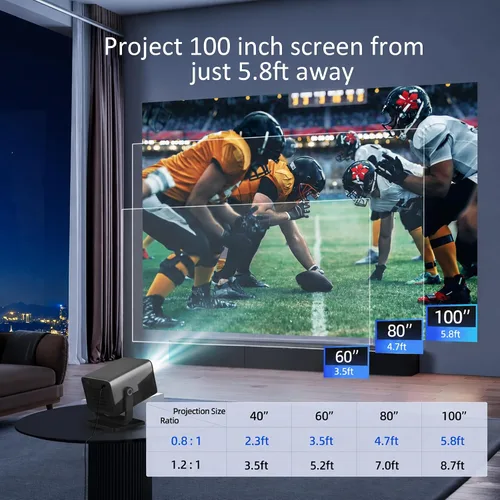 Vista 10 de Proyector HP con Netflix, compatible con cargador de batería USB-C Negro