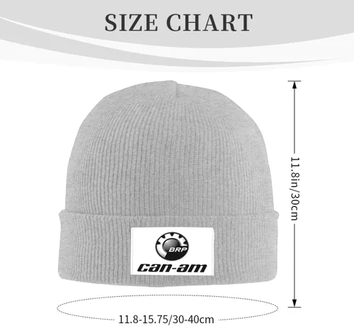 Vista 3 de Can-Am Spyder Print Beanie Hat Knit Hat Casual Hat para hombres mujeres negro