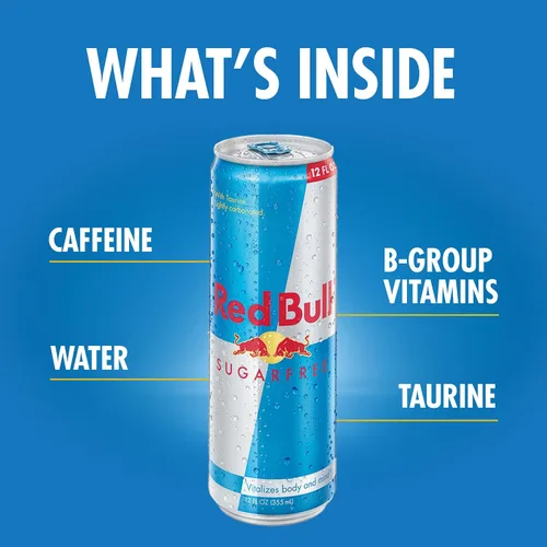 Vista 5 de Red Bull Bebida energética, sin azúcar, 12 fl oz