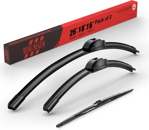 Vista 137 de BERG REGEN Escobillas limpiaparabrisas de 15"+15" con escobilla trasera de 13" - Juego de repuesto automotriz para Jeep Wrangler JK 2008 2009 2010