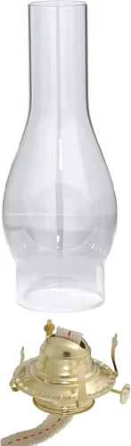 Vista 6 de B&P Lamp® Quemador de lámpara de queroseno #2 y chimenea transparente prémium de 3 x 12 pulgadas Alto transparente