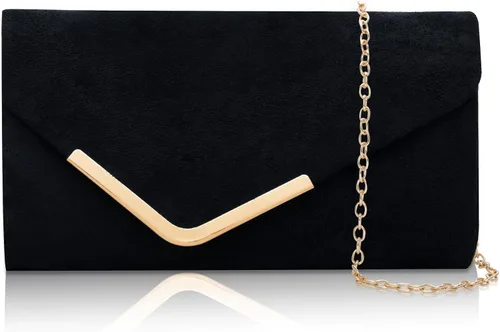Vista 10 de Bolso de mano Larcenciel para mujer, bolso de lentejuelas brillante con cadena, bolso de noche con destellos para fiestas y graduaciones