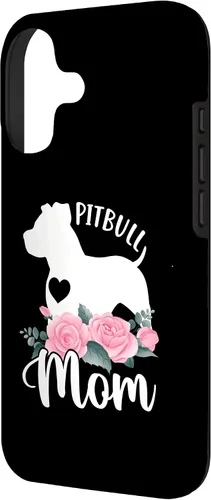 Vista 2 de Pitbull Mom Pitbulls Dog Cooler Saying Case for iPhone 17