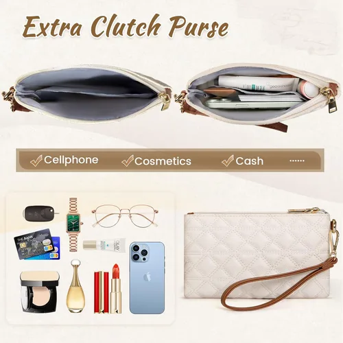 Vista 7 de IGOLUMON Bolsa para Laptop para Mujeres de 15.6 Pulgadas de Cuero Vegano Bolsa de Trabajo Tipo Tote Acolchada Maletín para Mujeres Bolsas de Laptop