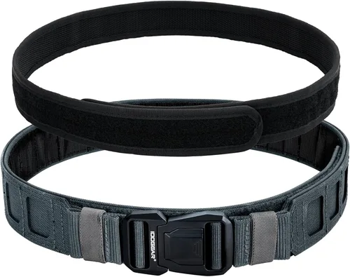 Vista 9 de IDOGEAR SPORTS Cinturón táctico MOLLE Cinturón de liberación rápida 1.5"/2" Cinturón de combate interior y exterior resistente