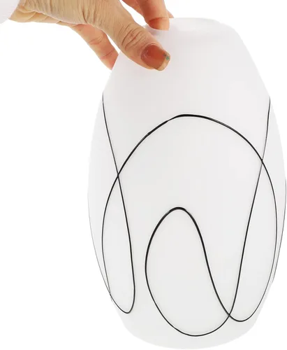 Vista 8 de OSALADI Elegante pantalla de cristal moderna lámpara colgante pantalla reemplazo lámpara cubierta para la luz de techo sala de estar