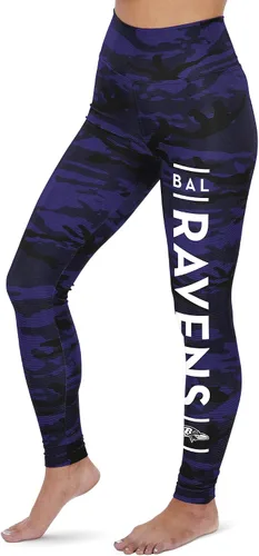 Vista 64 de Zubaz NFL Mallas para mujer de longitud completa de cintura alta básica 1.0