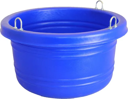 Vista 3 de Horsemen's Pride Bañera de alimentación para caballos, pequeña, 18 cuartos de galón, color negro