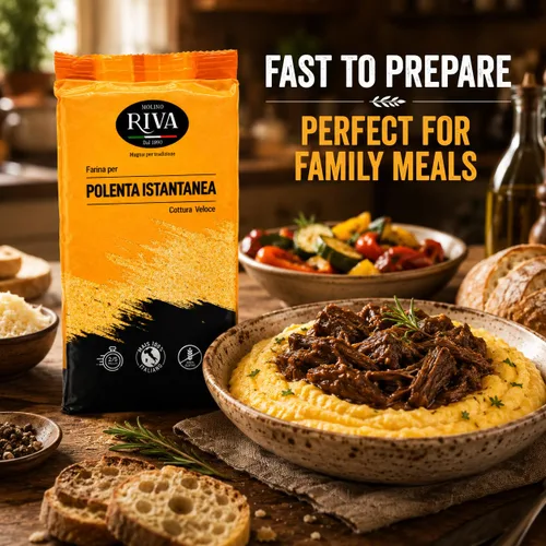 Vista 5 de Yellow Instant Polenta Molino Riva - Listo en 2 minutos - 2.2 libras (2.2 lbs)