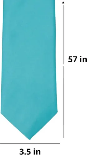 Vista 226 de tiemart Corbata de color sólido para hombre Longitud estándar