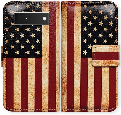 Vista 22 de Bcov Funda para Pixel 6a, diseño de pájaro negro de cuero verde con tapa para teléfono con ranura para tarjetas, soporte para Google Pixel 6a