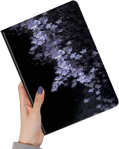 Vista 21 de kaitesi Funda floral compatible con iPad 6ª 5ª generación 9.7 pulgadas iPad Air/Air 2, diseño de flores, bonita funda inteligente de piel delgada