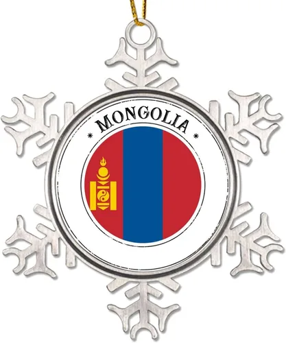 Vista 8 de Bandera de Malasia Adornos de Navidad para niños, bandera nacional, silueta de Malasia, decoraciones de Navidad, regalo de metal copo de nieve