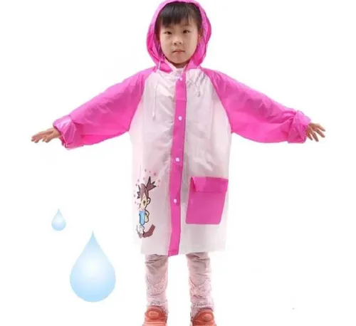 Vista 4 de Chaqueta Impermeable Infantil Con Capa