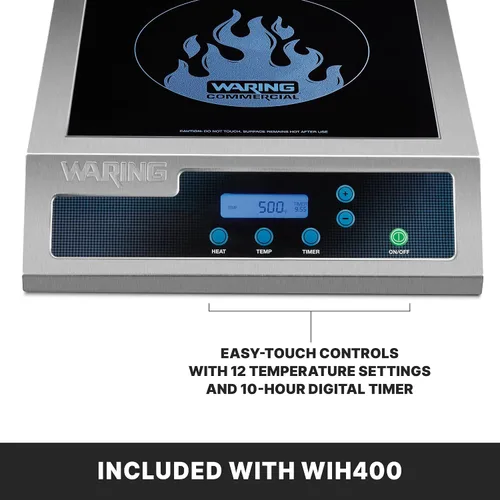 Vista 5 de Waring Cocina de Inducción Comercial de Servicio Pesado Comercial, 120V, 1800W