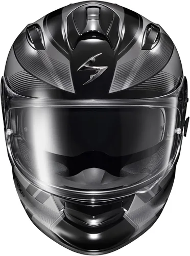 Vista 4 de ScorpionEXO Ryzer - Casco integral de motocicleta con visera Pinlock Ready con bolsillos para altavoz integrados, aprobado por DOT ECE