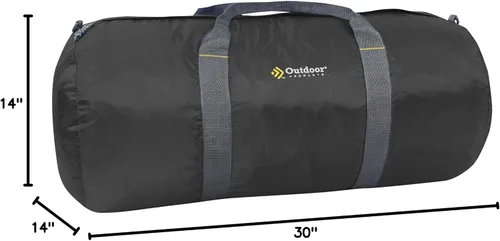 Vista 2 de Outdoor Products Bolsa de lona Deluxe (negro, 12 in X 24 in)