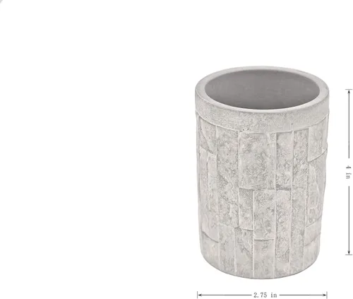 Vista 55 de Marina Decoration Juego de accesorios de baño de 4 piezas de decoración moderna de lujo, incluye dispensador de loción de jabón líquido para baño