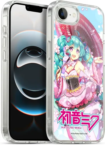 Vista 50 de Head Case Designs Licencia Oficial Hatsune Miku Gráficos Lindos Carcasa de Gel [Protección de Grado Militar] Compatible con Apple iPhone 7