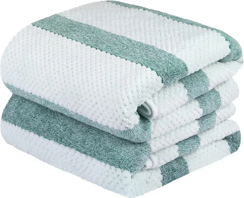 Vista 84 de JML - Toallas de baño de microfibra de gran tamaño (30 x 60 pulgadas), suaves, súper absorbentes y de secado rápido, multiusos para deportes