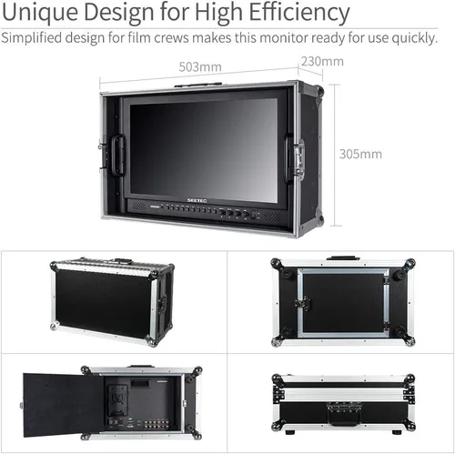 Vista 5 de P173-9HSD-CO 17,3 pulgadas de transporte en el monitor del director de producción de difusión con 3G SDI HDMI YPbPr entrada y salida Diseño