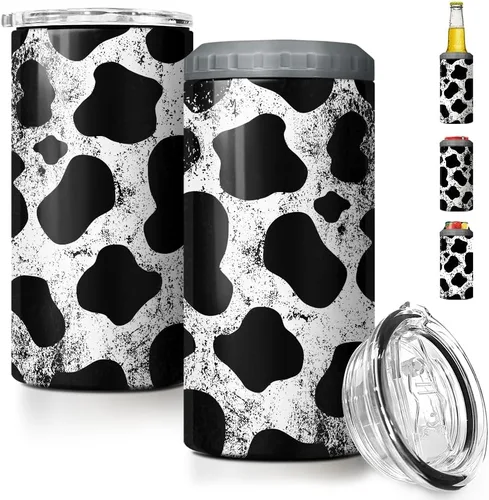 Vista 8 de SANDJEST Vaso para Amantes de los Libros Estante 4 en 1 Vaso de 12 oz Enfriador de Lata Coozie Vaso delgado de acero inoxidable Regalo