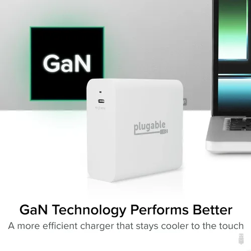 Vista 6 de Plugable Estación de acoplamiento USB 3.0 y USB-C de doble pantalla 4K con cargador de repuesto de 140 W y cable Thunderbolt 4 de 240 W