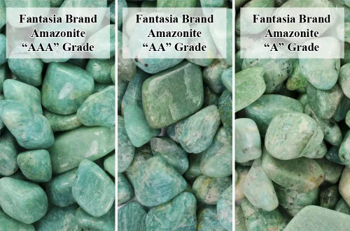 Vista 7 de Fantasia Materiales: 1 libra Piedras de Amazonita de grado B de Brasil - Pequeñas - 0.75" a 1.25" promedio