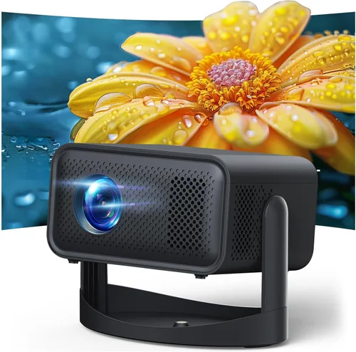 Vista 9 de Proyector con WiFi y Bluetooth, Proyector Nativo 1080P con Soporte 4K con Corrección Trapezoidal Vertical Automática, Proyector de Películas