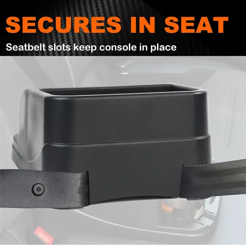 Vista 7 de Organizador de Consola de Coche Keyiduid, Organizador de Asiento de Coche con 2 Portavasos Ajustables, Consola Central para Coches, Camiones