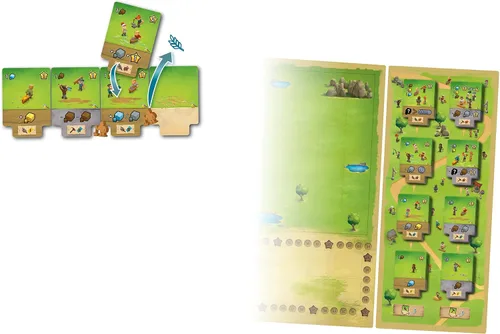 Vista 9 de IELLO: Little Town: Artisans Expansion - Juego de mesa de estrategia, táctico e interactivo, más edificios y objetivos, juego familiar, a partir