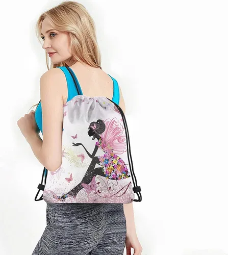 Vista 4 de Bolsas de béisbol con cordón, mochila deportiva para gimnasio, bolsa con cordón, Multi-a03, Mochilas de viaje