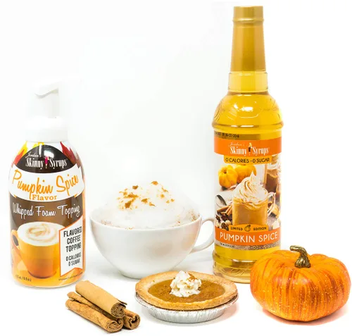 Vista 3 de Jordan's Skinny Syrups - Jarabes de café sin azúcar, sabor a calabaza y moca Sabor cero calorías para bebidas