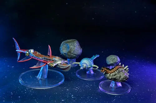 Vista 5 de WizKids Iconos D&D de los reinos: escala de barcos - Encuentros con asteroides