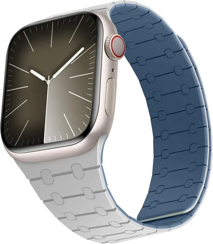 Vista 25 de Compatible con correa de Apple Watch de 49mm 46mm 45mm 44mm 42mm 41mm 40mm 38mm, correa de bucle magnético ajustable de silicona para iWatch Ultra