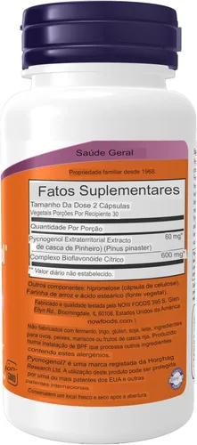 Vista 2 de Pycnogenol 30 mg 60 Cápsulas (Paquete de 2)
