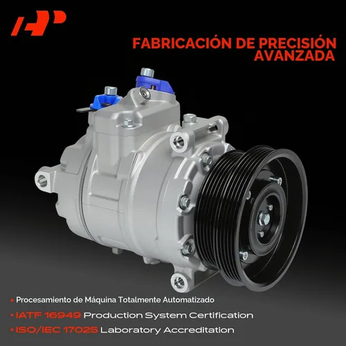 Vista 3 de A-Premium Compresor de aire acondicionado con embrague compatible con Volkswagen Jetta 2005-2014, Passat 2012-2014, Golf Beetle Cabrio R32 Rabbit