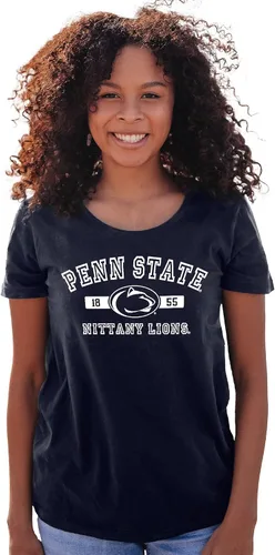 Vista 19 de Blue 84 NCAA - Camiseta con licencia oficial de la NCAA para mujer, color del equipo atlético