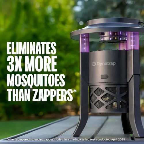 Vista 2 de Dynatrap Trampa portátil para insectos al aire libre, 1/4 acre, luz LED UV