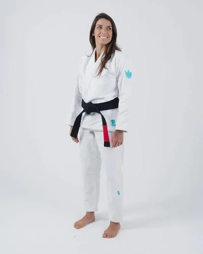 Vista 3 de KINGZ The One Brazilian Jiu Jitsu Gi - Kimono ligero BJJ para mujer - IBJJF Legal - 400gsm Pearl Weave Pro Competition