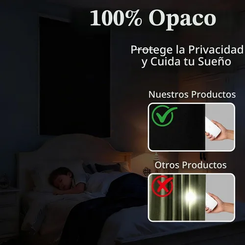 Vista 2 de Cortina opaca adhesiva, tratamiento completo de ventana de oscuridad para oficina en casa